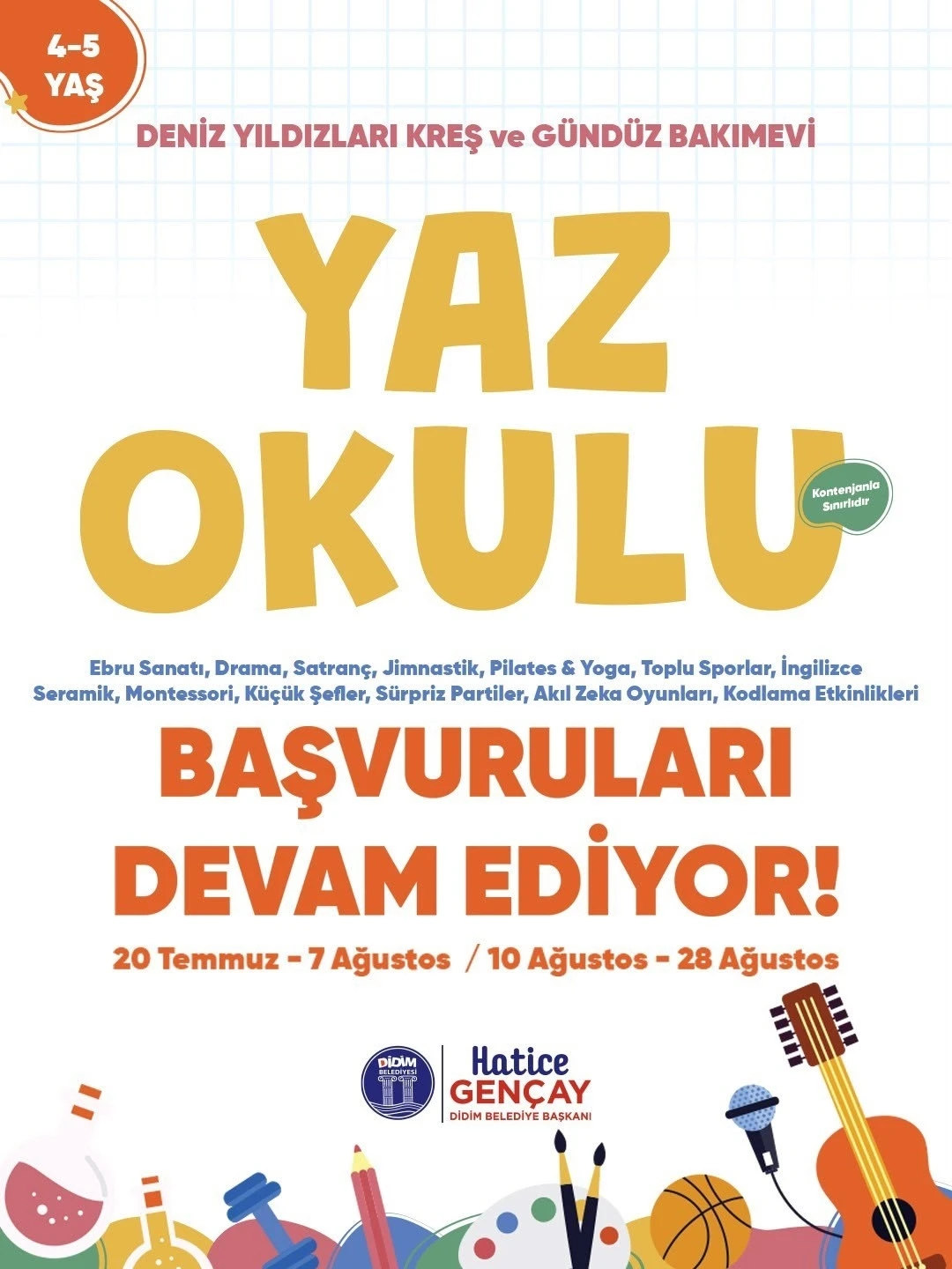 Başkan Gen&ccedil;ay: "&Ccedil;ocuklarımızı yaz tatilini eğitim ve eğlenceyle buluşturuyoruz"
