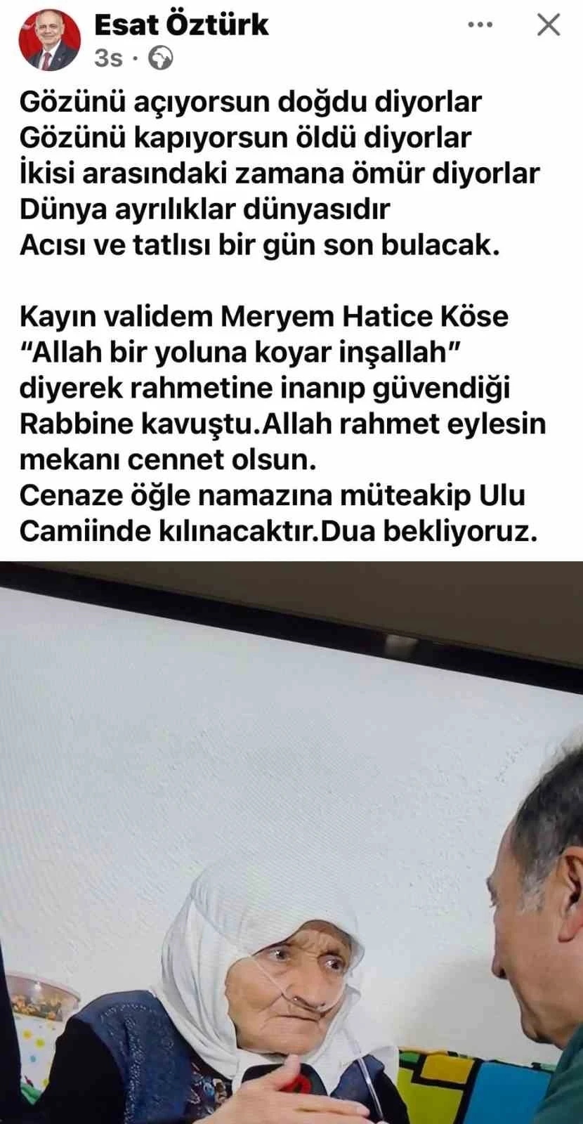Başkan &Ouml;zt&uuml;rk&rsquo;&uuml;n acı g&uuml;n&uuml;
