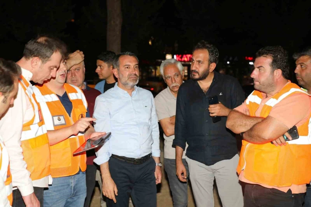 Başkan Şerifoğulları, kavşak çalışmasını inceledi
