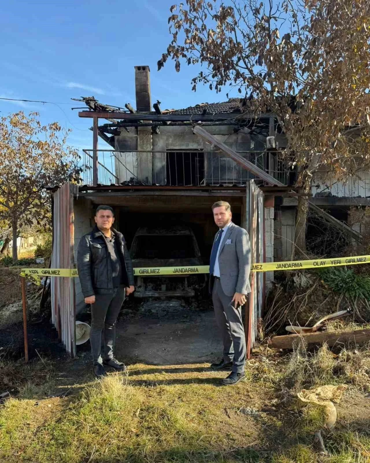 Başkan Tatık evi yanan aileye yardım elini uzattı
