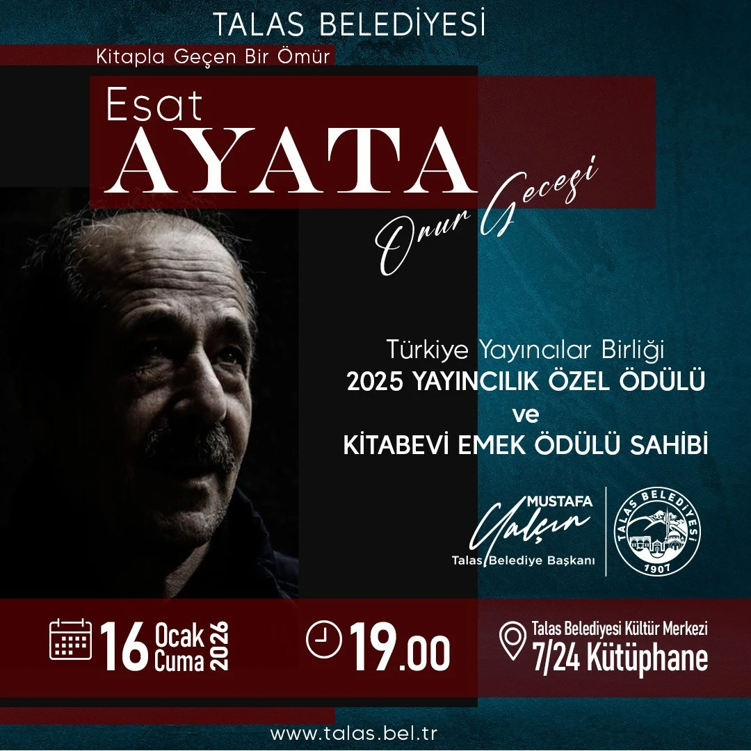 Başkan Yal&ccedil;ın&rsquo;dan Esat Ayata i&ccedil;in onur gecesi
