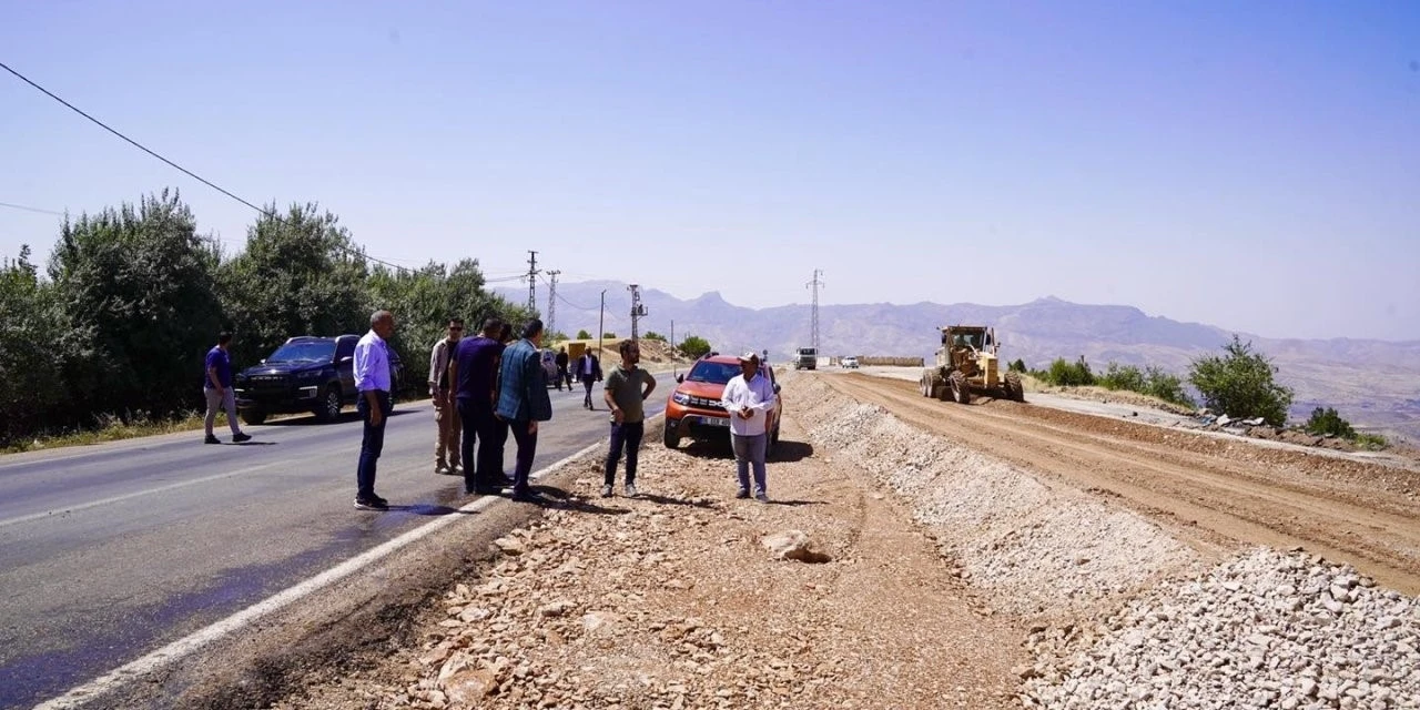 Başkan Yarka, Şırnak-Siirt yol yapım çalışmalarına inceleme
