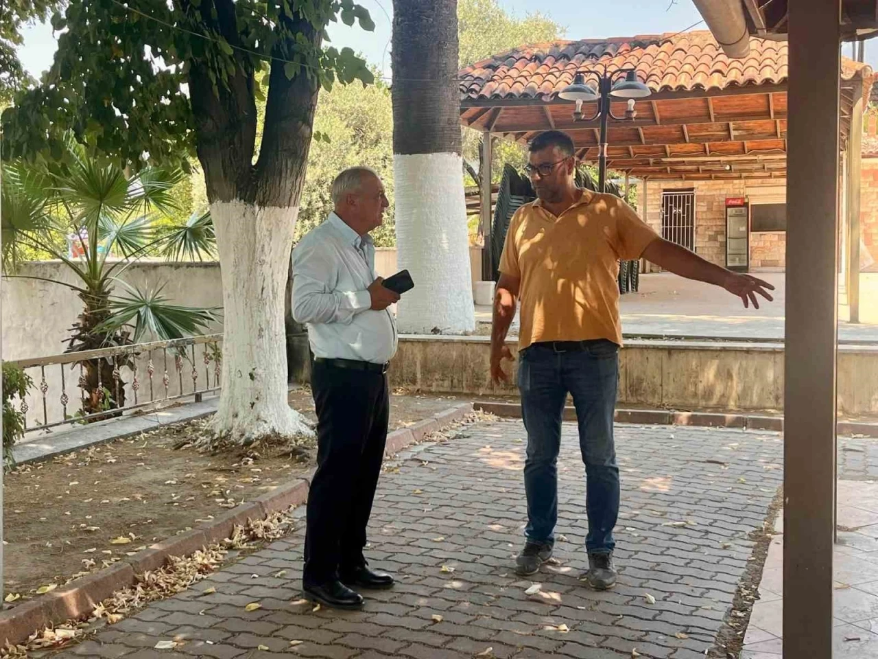 Başkan Yıldırımkaya &ccedil;alışmaları sahada inceledi

