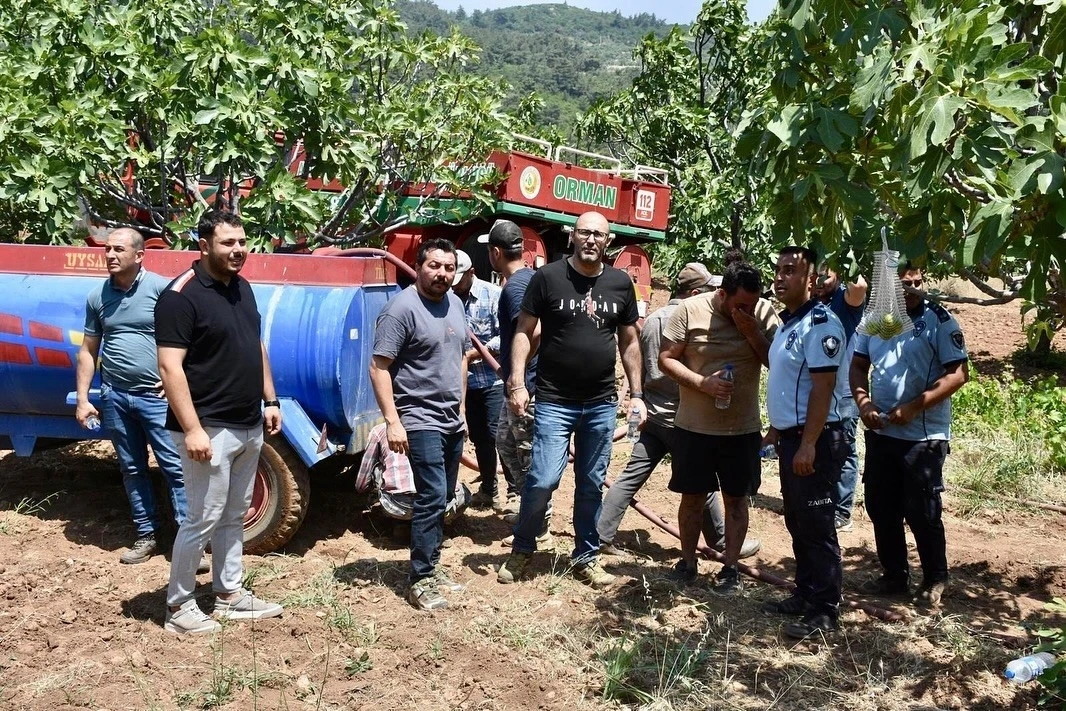 Başkan Zenirci orman yangını çalışmalarını yerinde takip etti
