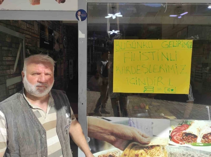 Batman&rsquo;da bir &ccedil;ok esnaf Filistin&rsquo;e destek kampanyası başlattı
