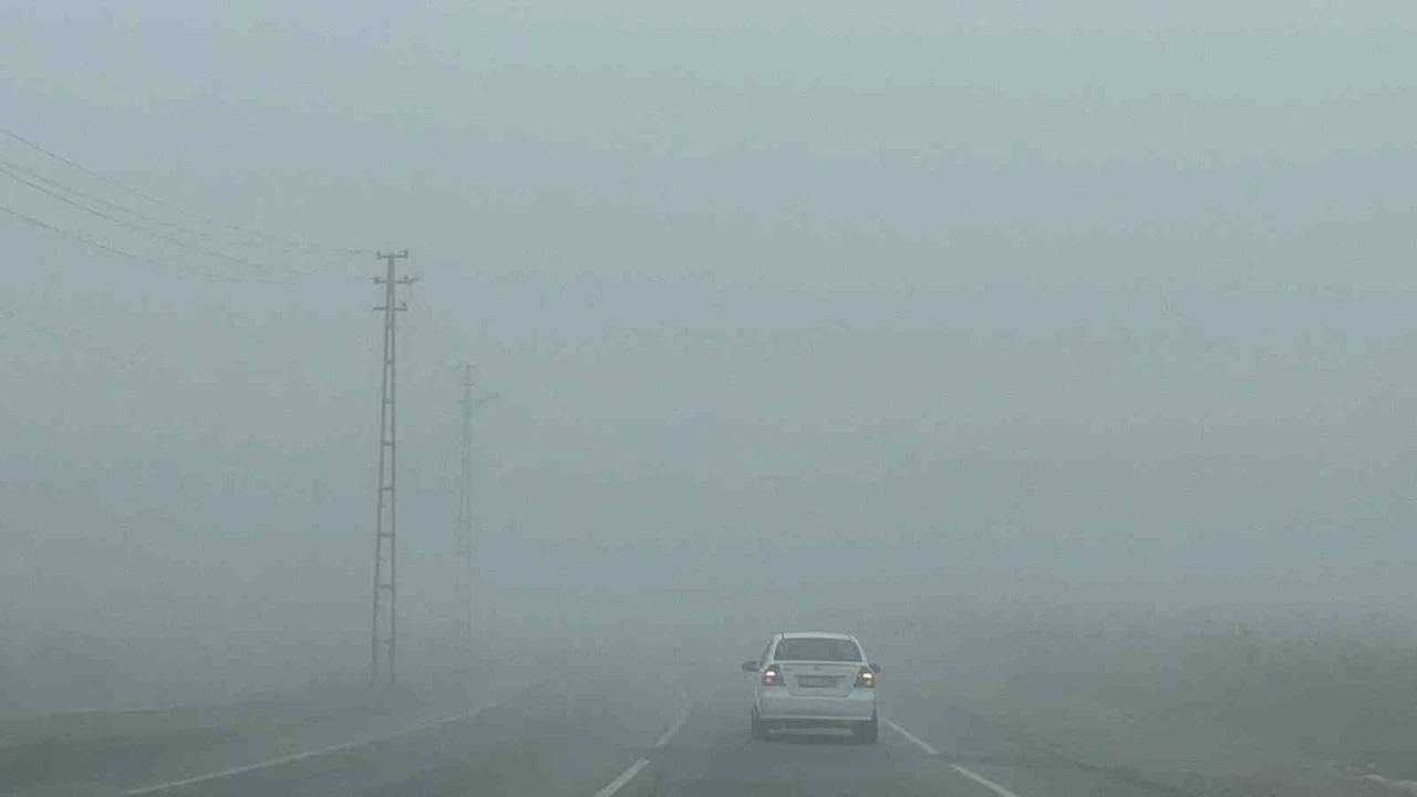 Batman’da sis nedeni ile görüş mesafesi 5 metreye kadar düştü
