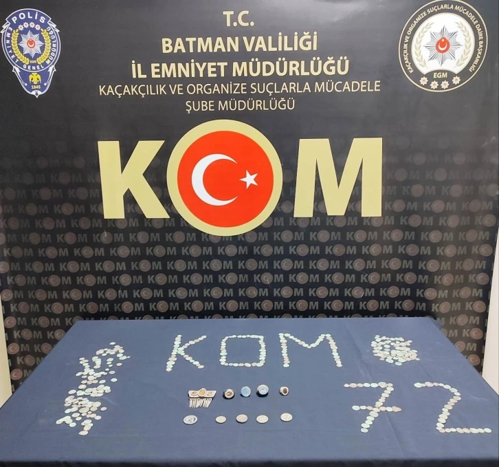 Batman&rsquo;da tarihi eser ka&ccedil;ak&ccedil;ısı yakayı ele verdi
