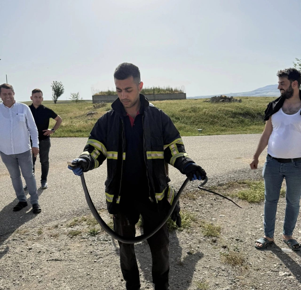 Batman’da tavan arasına giren yılan paniğe neden oldu
