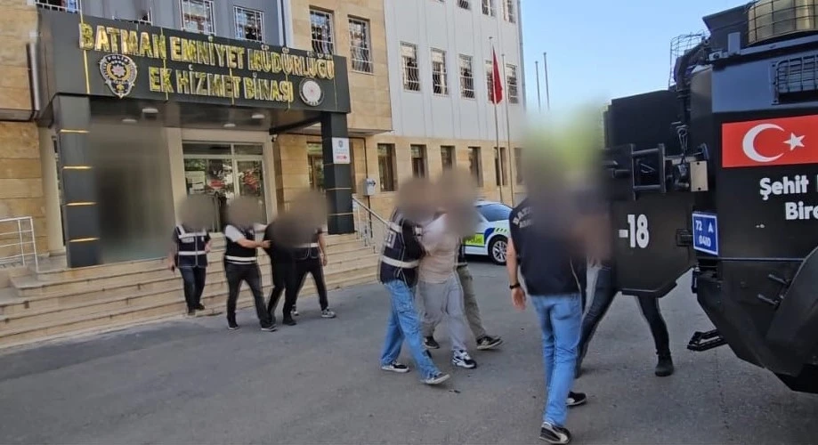 Batman merkezli suç örgütüne yönelik operasyonda 9 tutuklama
