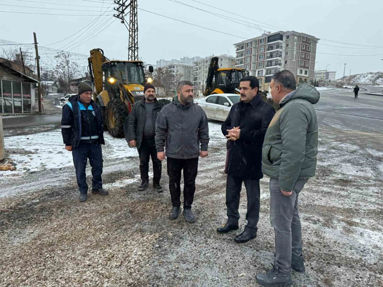 Battalgazi&rsquo;de Başkan Taşkın ekiplerle birlikte sahada
