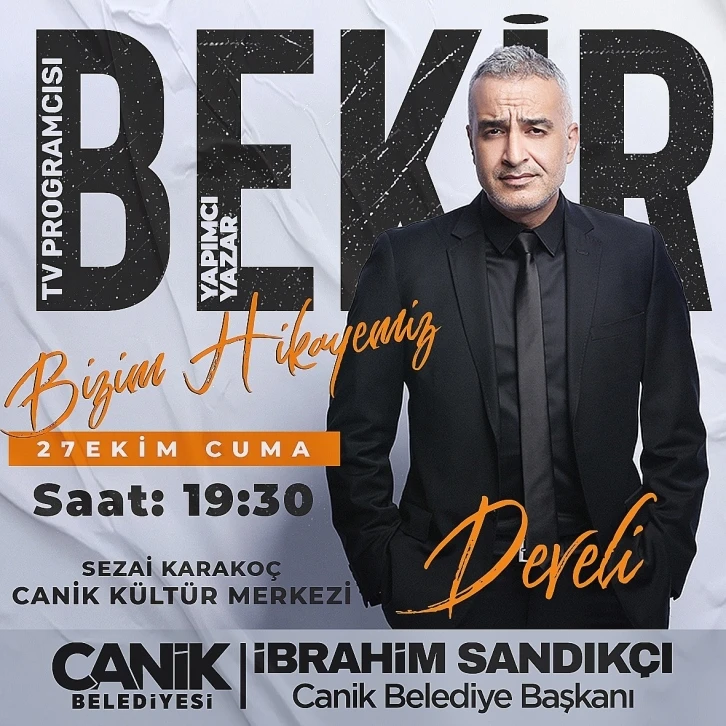 Bekir Develi&rsquo;den Canik&rsquo;te &lsquo;Bizim Hikayemiz&rsquo; s&ouml;yleşi
