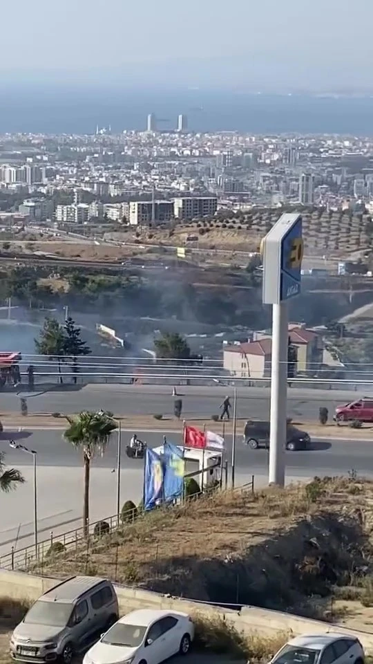 Belen’de anız yangını çıktı
