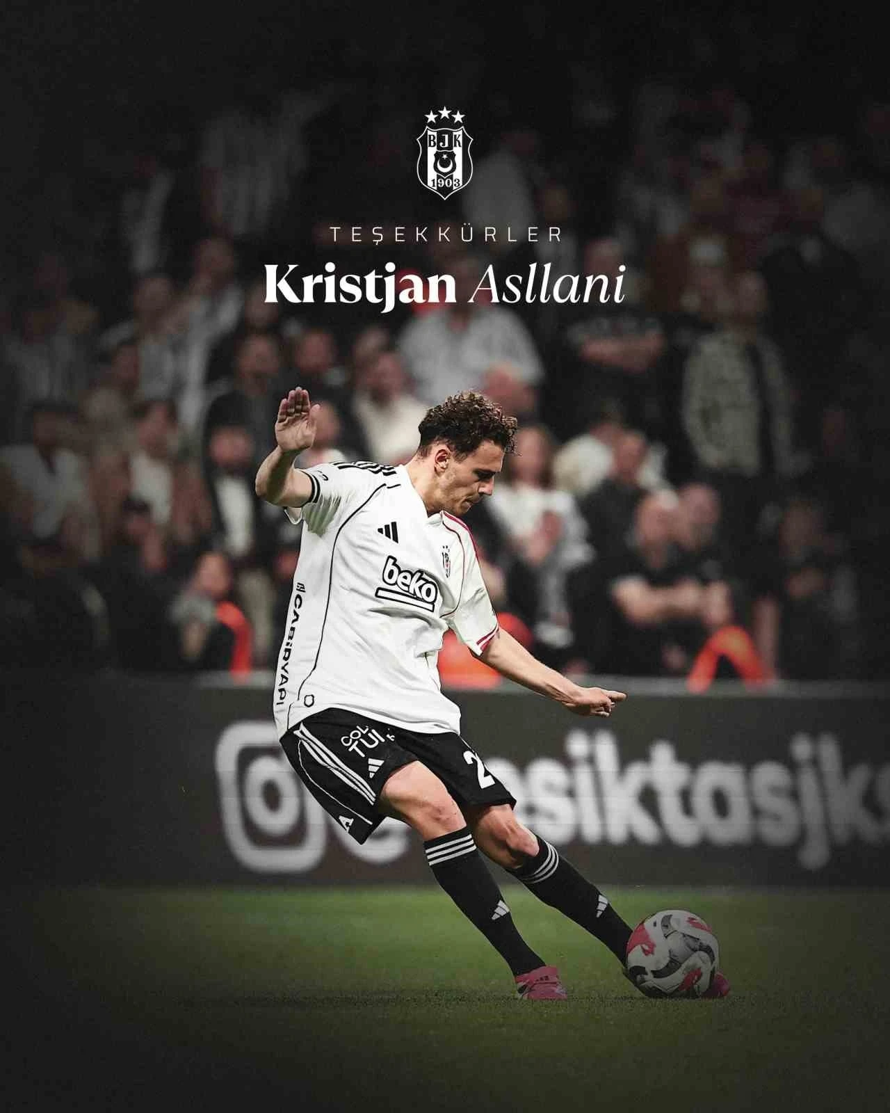 Beşiktaş, Kristjan Asllani veda etti

