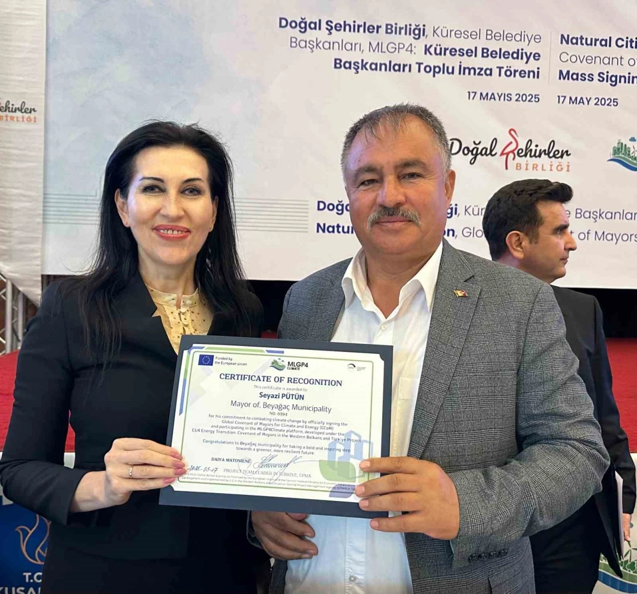 Beyağaç, AB Doğal Şehirler Birliğine üye oldu
