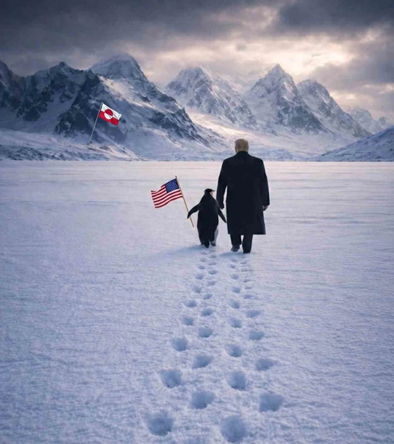 Beyaz Saray&rsquo;dan Trump ile "nihilist penguen" paylaşımı
