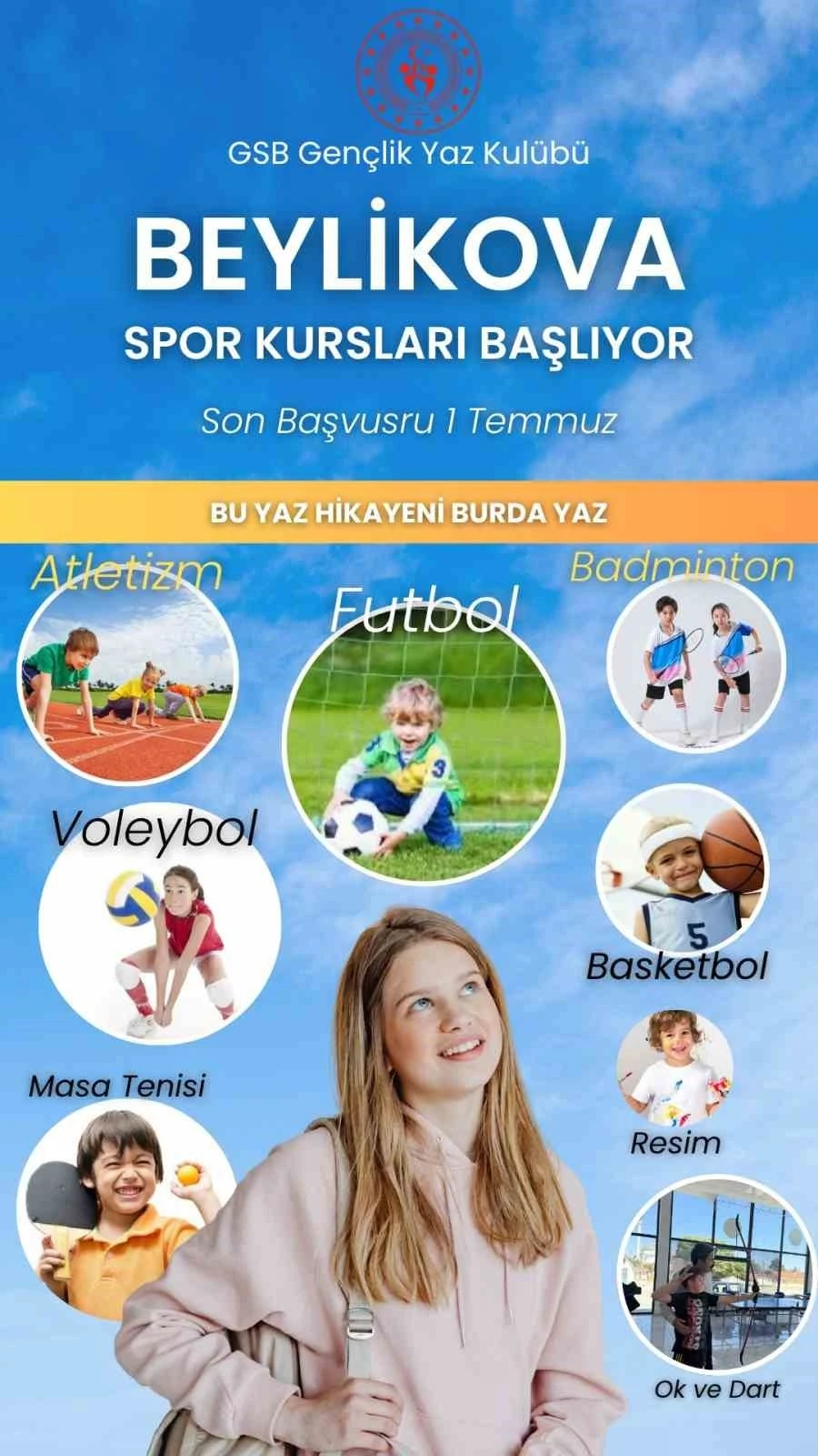 Beylikova’da yaz spor okullarıyla çocuklar sporla buluşuyor
