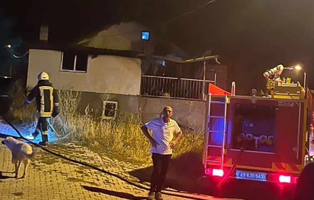 Beyşehir’de ev yangını korkuttu
