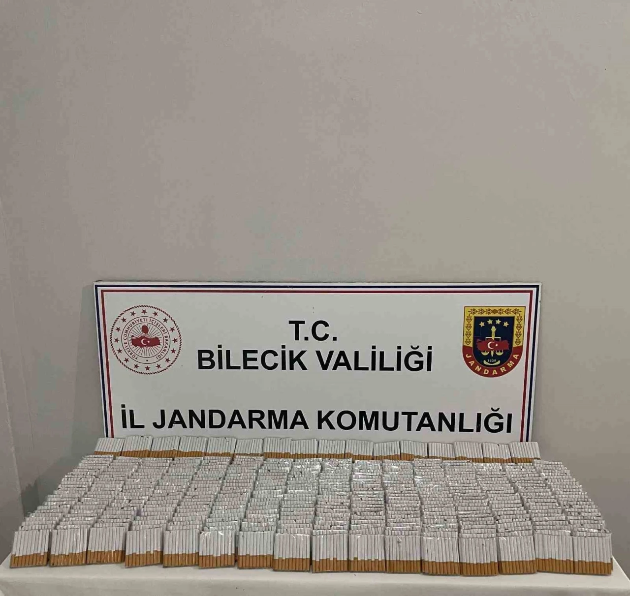 Bilecik&rsquo;te 9 bin 320 adet doldurulmuş makaron ele ge&ccedil;irildi
