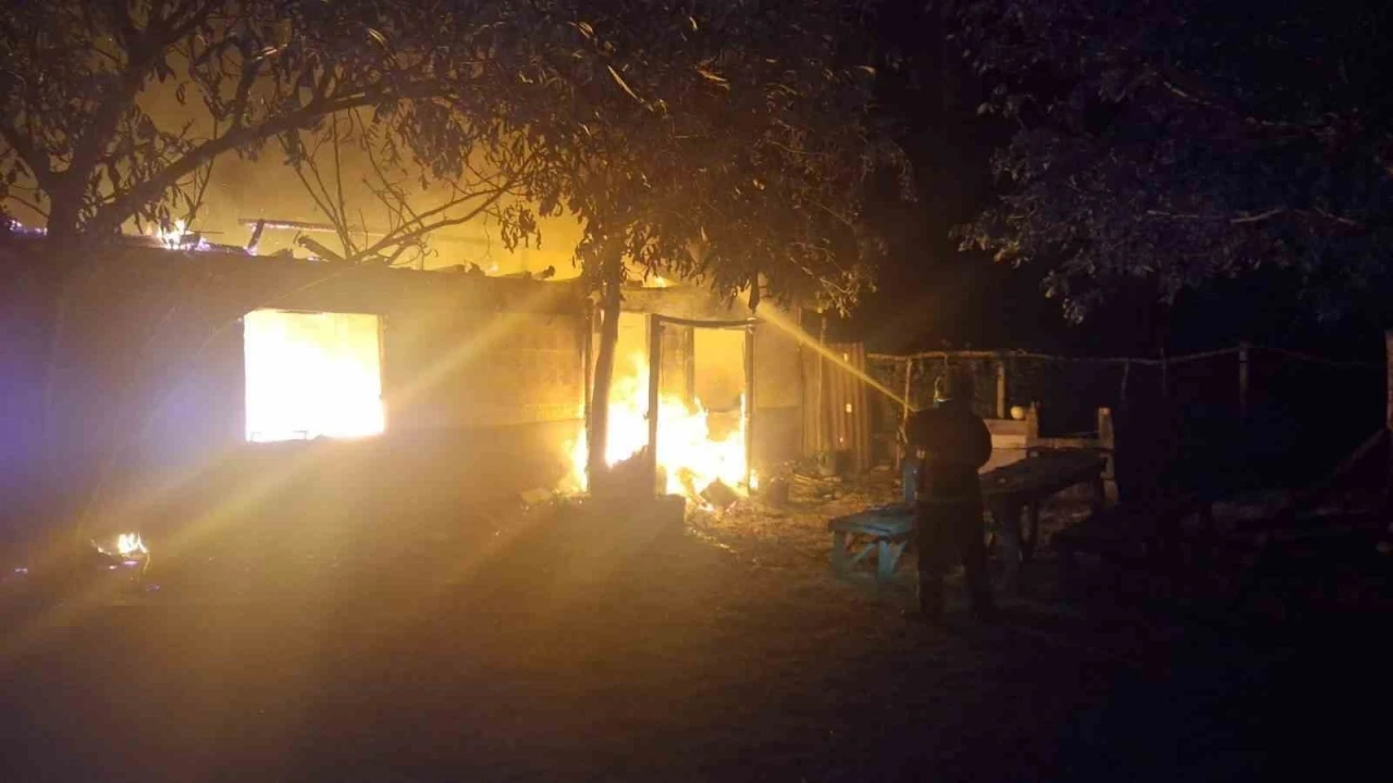 Bilecik&rsquo;te bah&ccedil;e fırınındaki ateş bağ evine sı&ccedil;radı
