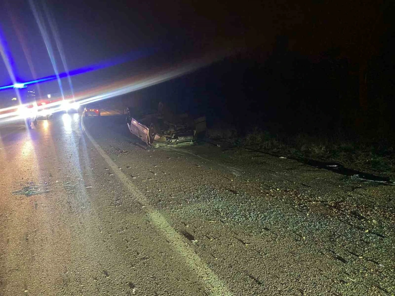 Bilecik&rsquo;te kontrolden &ccedil;ıkan otomobil takla attı; alkoll&uuml; s&uuml;r&uuml;c&uuml; ağır yaralandı
