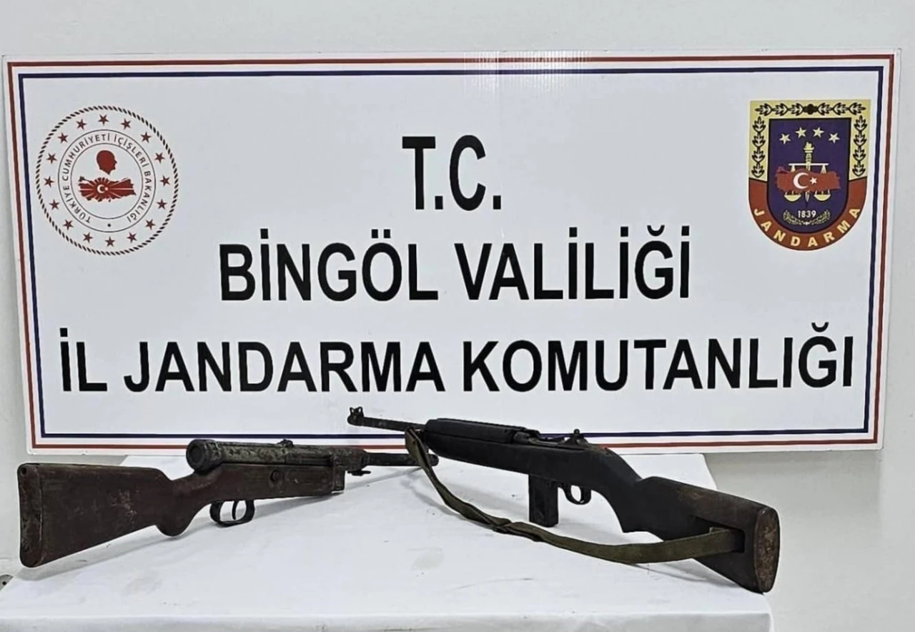 Bingöl’de 6 tüfek ele geçirildi
