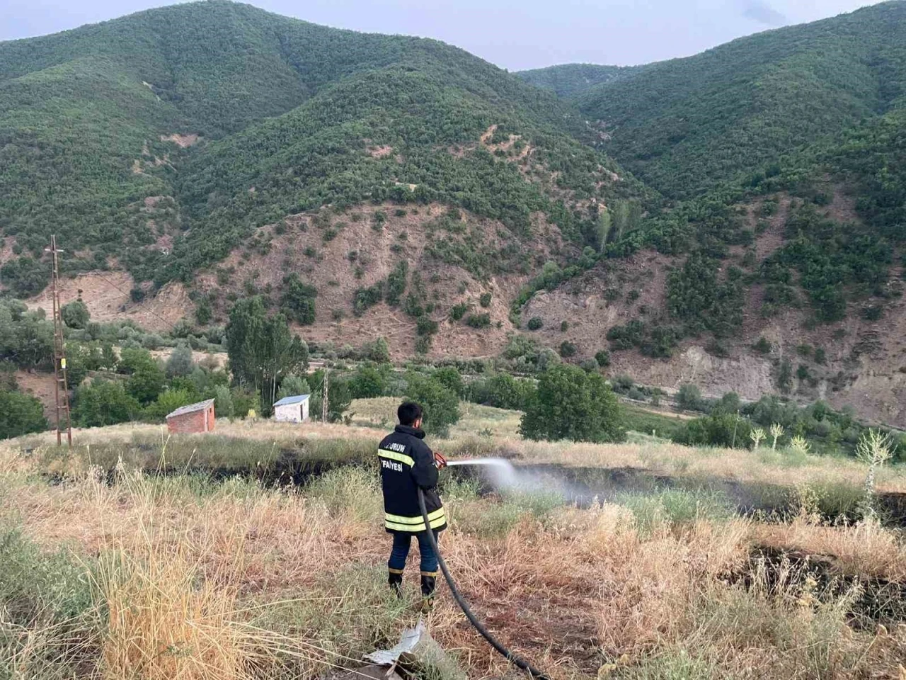 Bingöl’de çıkan örtü yangını söndürüldü
