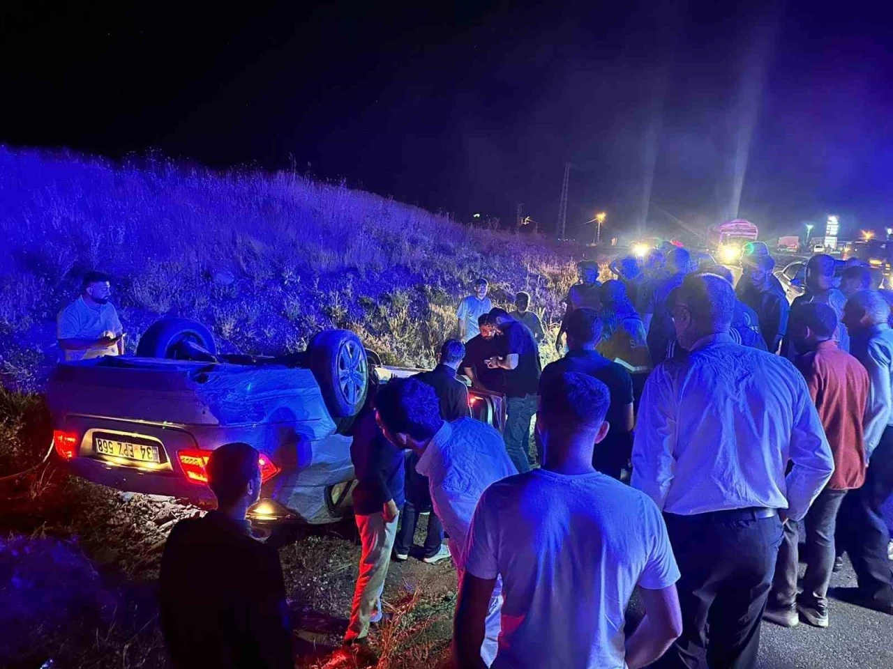 Bing&ouml;l&rsquo;de otomobil takla attı: 1 yaralı
