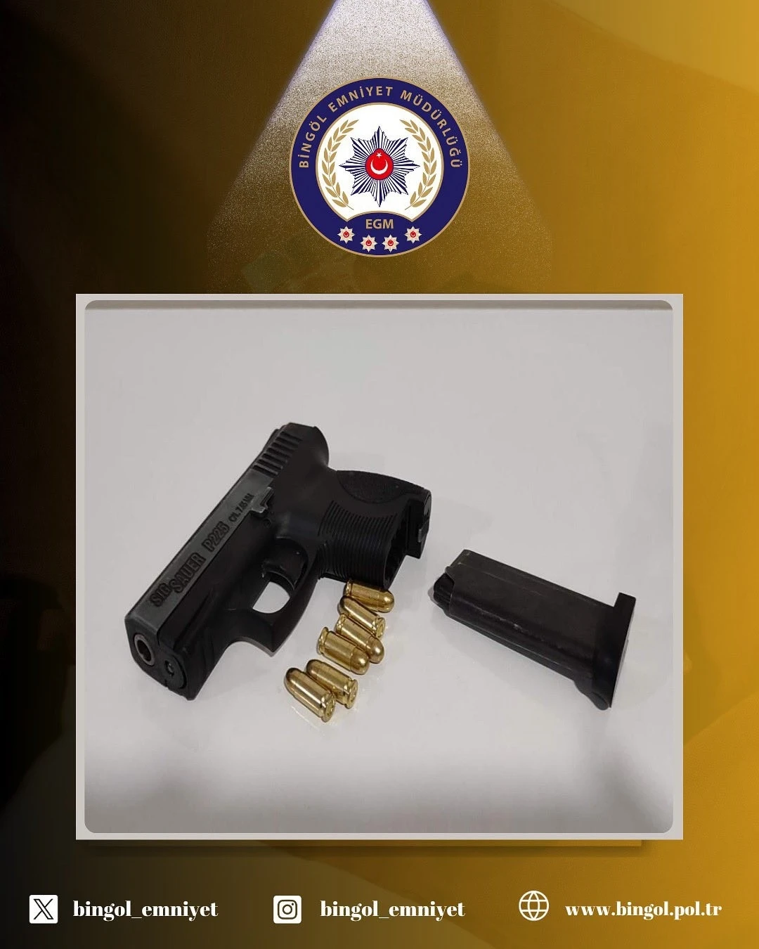 Bingöl’de ruhsatsız silah operasyonu
