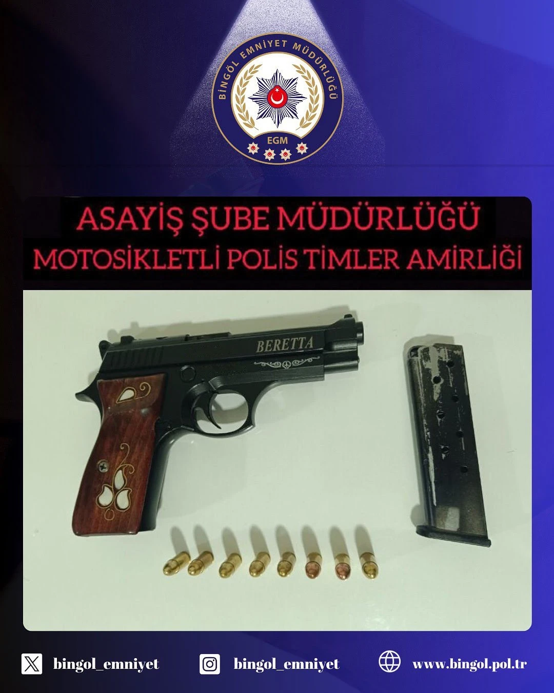 Bingöl’de ruhsatsız silah operasyonu
