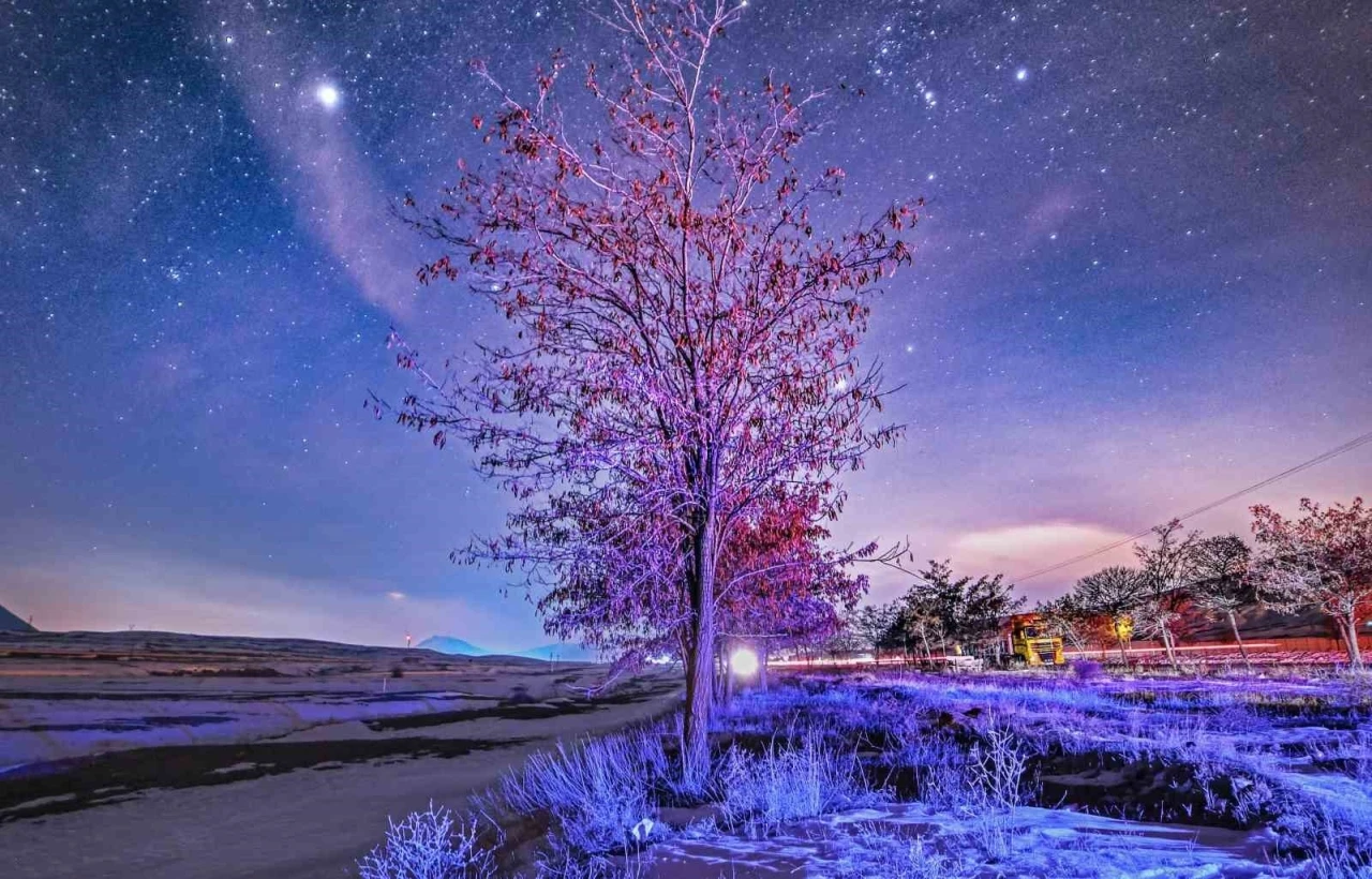 Bitlis&rsquo;te kış geceleri yıldızlarla buluştu
