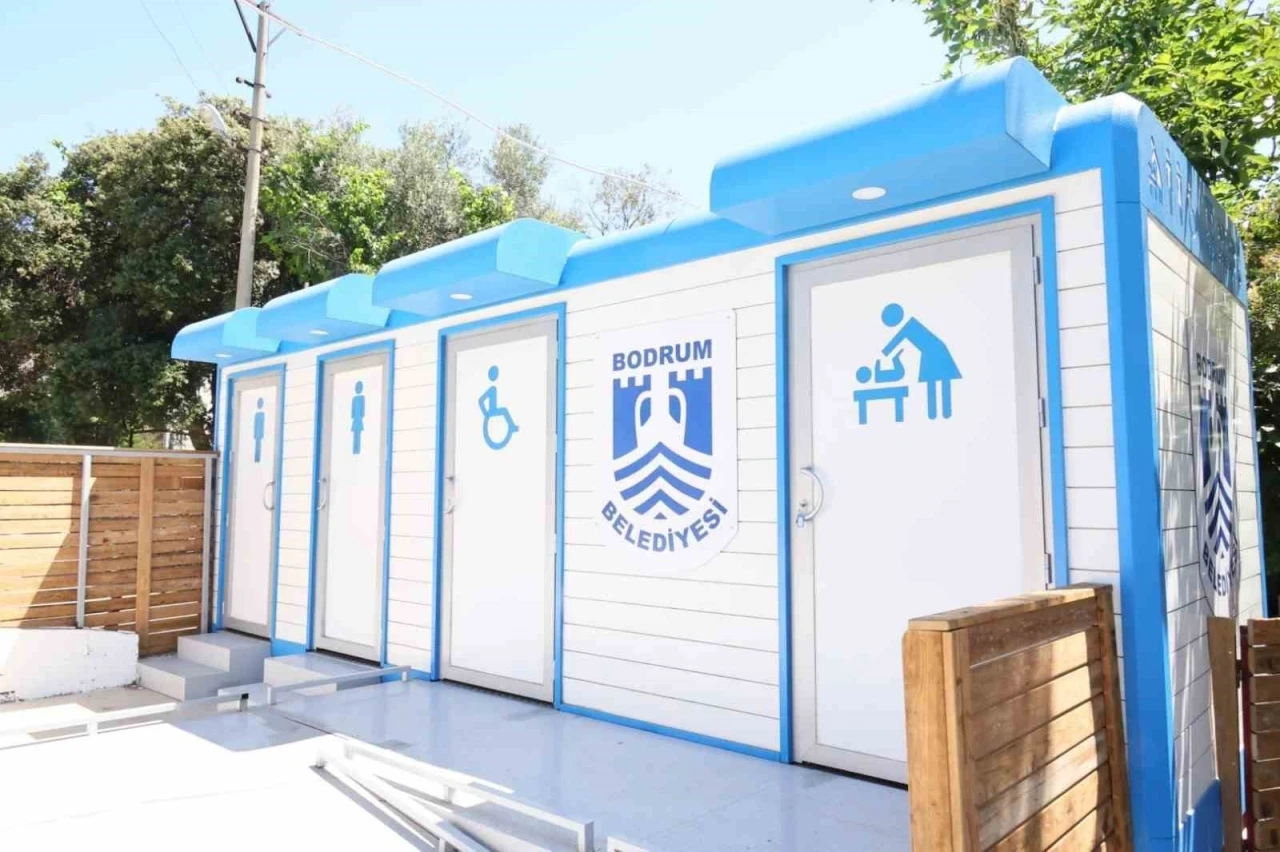 Bodrum&rsquo;da modern tuvaletler hizmete alındı
