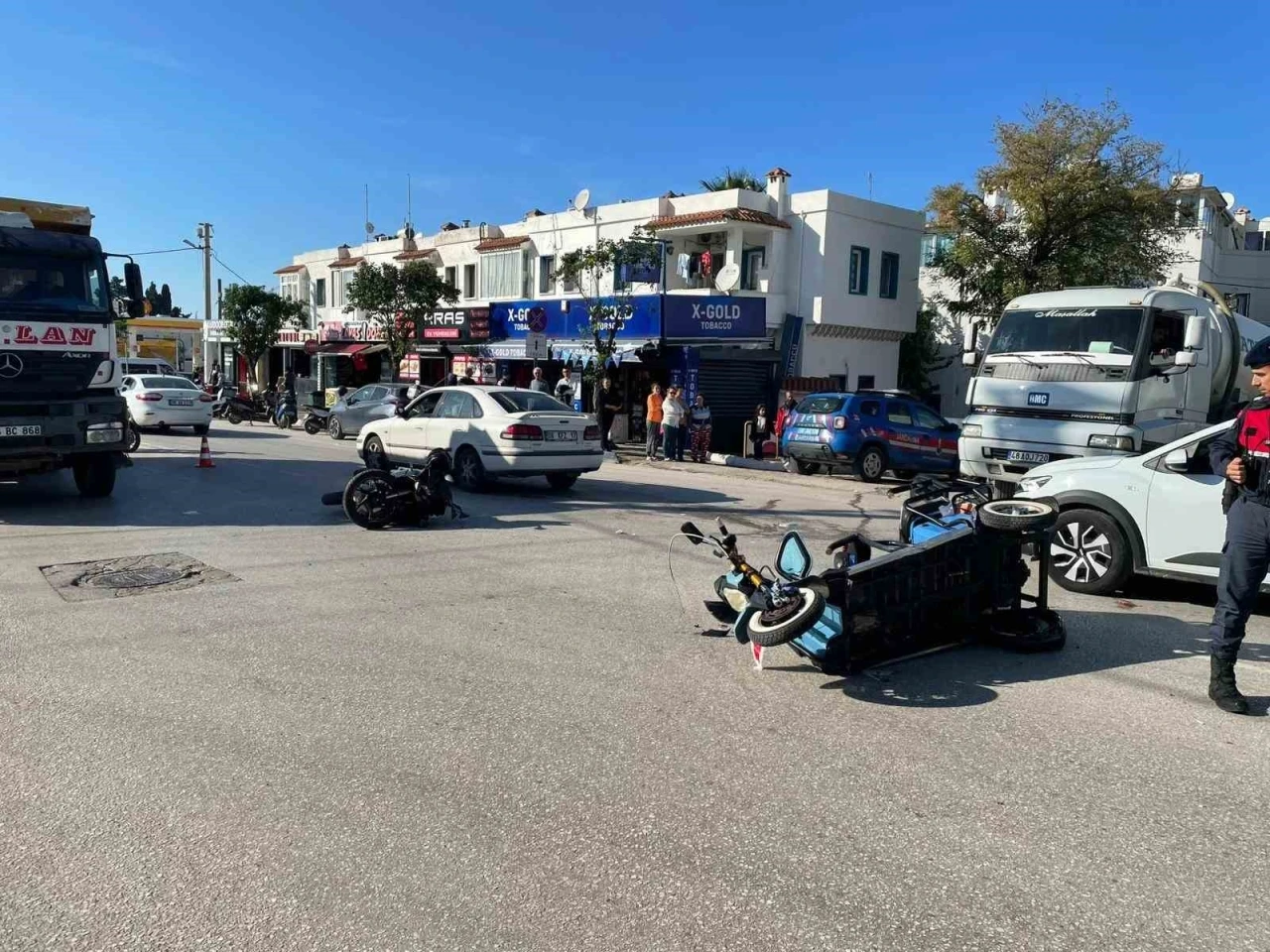 Bodrum’da trafik kazası kaza: 1 ölü, 1 yaralı
