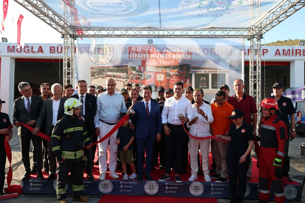 BODRUM'A MODERN İTFAİYE BİNASI AÇILDI