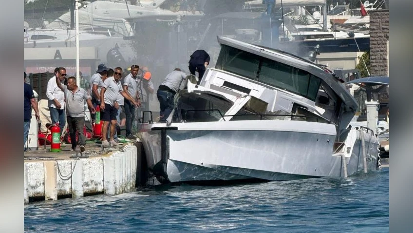 Bodrum Marina'da Tekne Patlaması