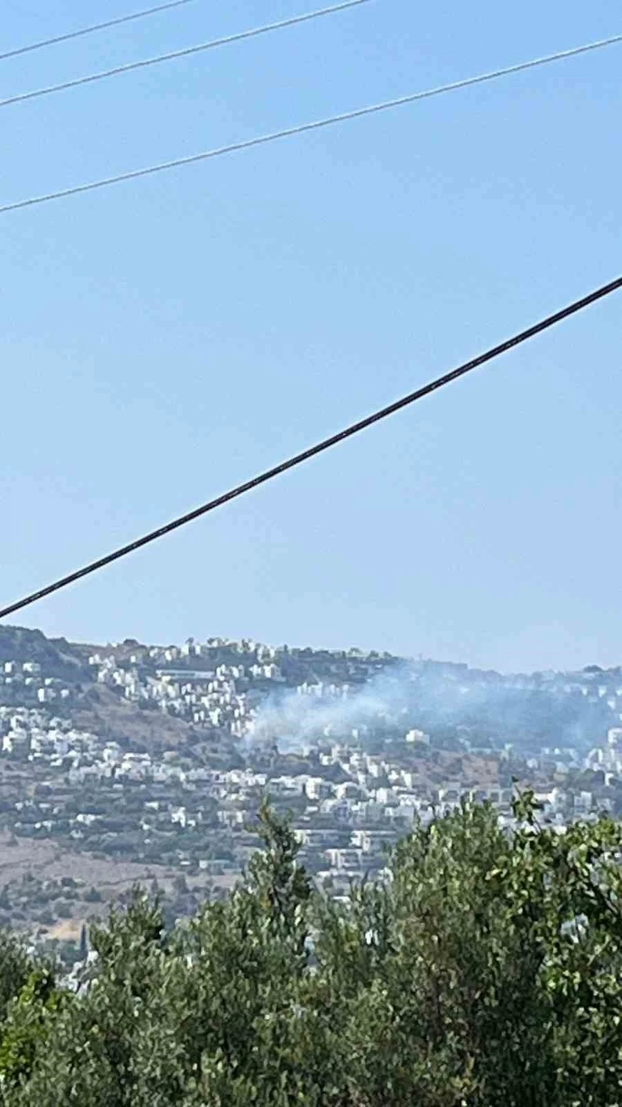 Bodrum’daki yangın büyümeden söndürüldü
