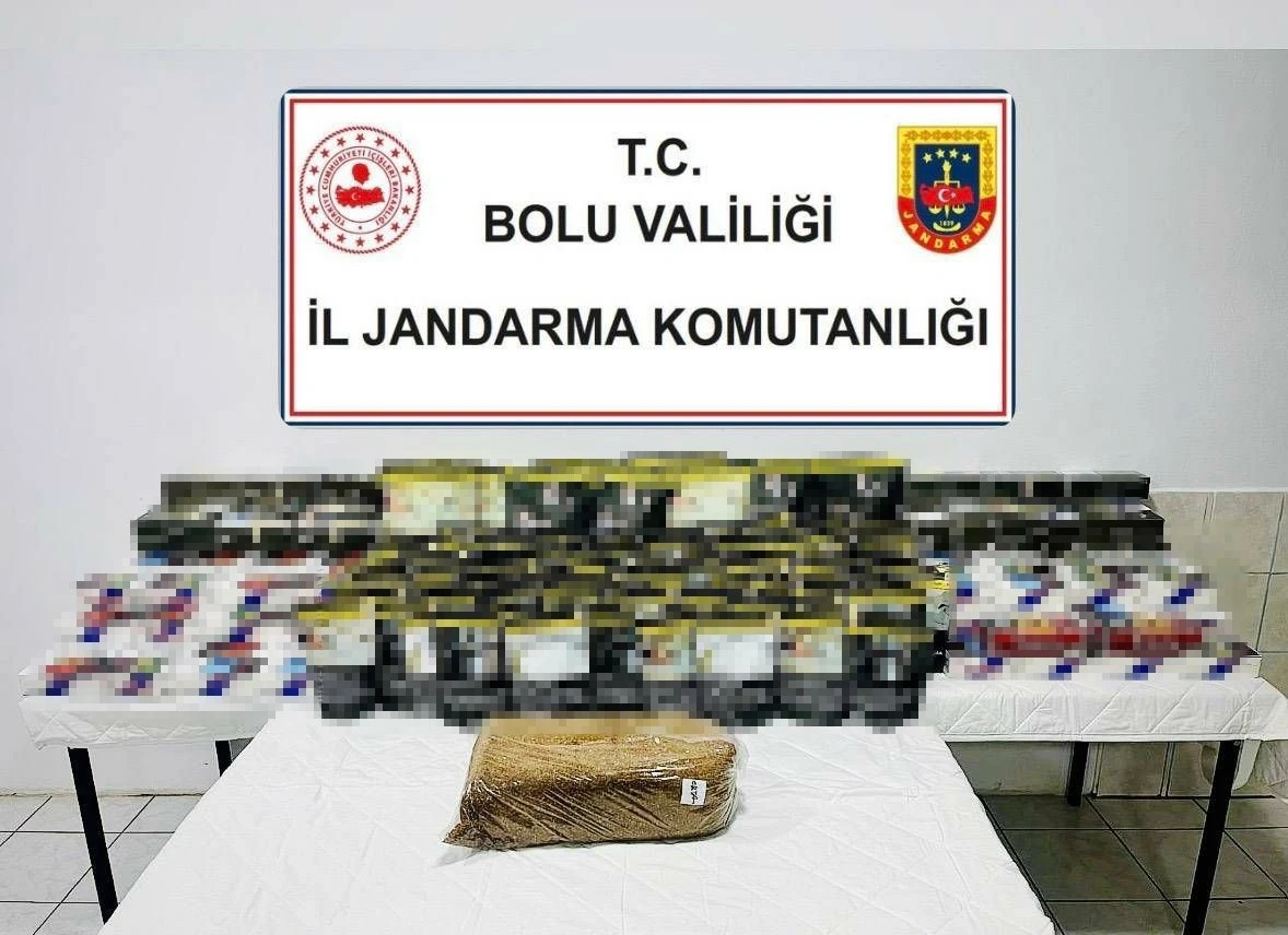 Bolu’da 35 bin kaçak makaron ele geçirildi
