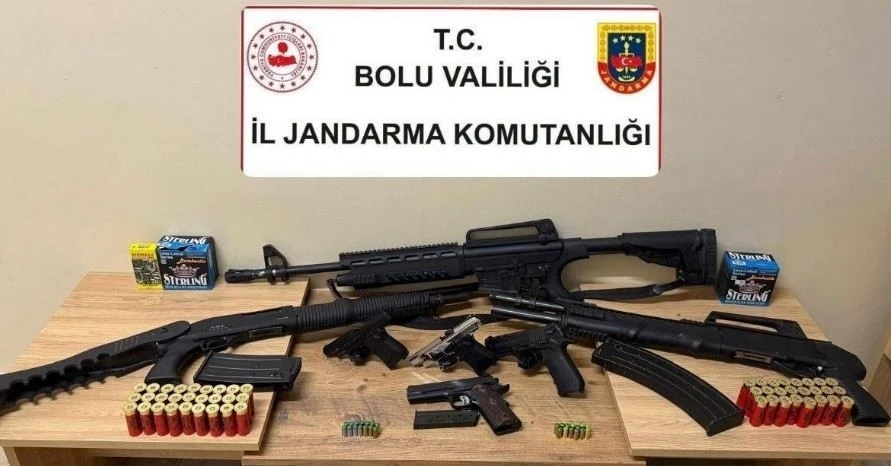 Bolu’da düğün magandalarına geçit yok: 7 silah ele geçirildi
