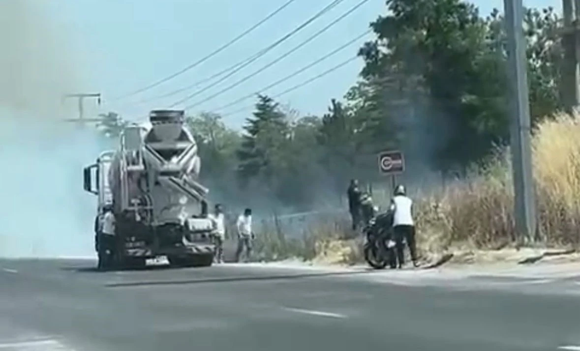Bolu’da yol kenarına atılan sigara izmariti, kuru otları yaktı
