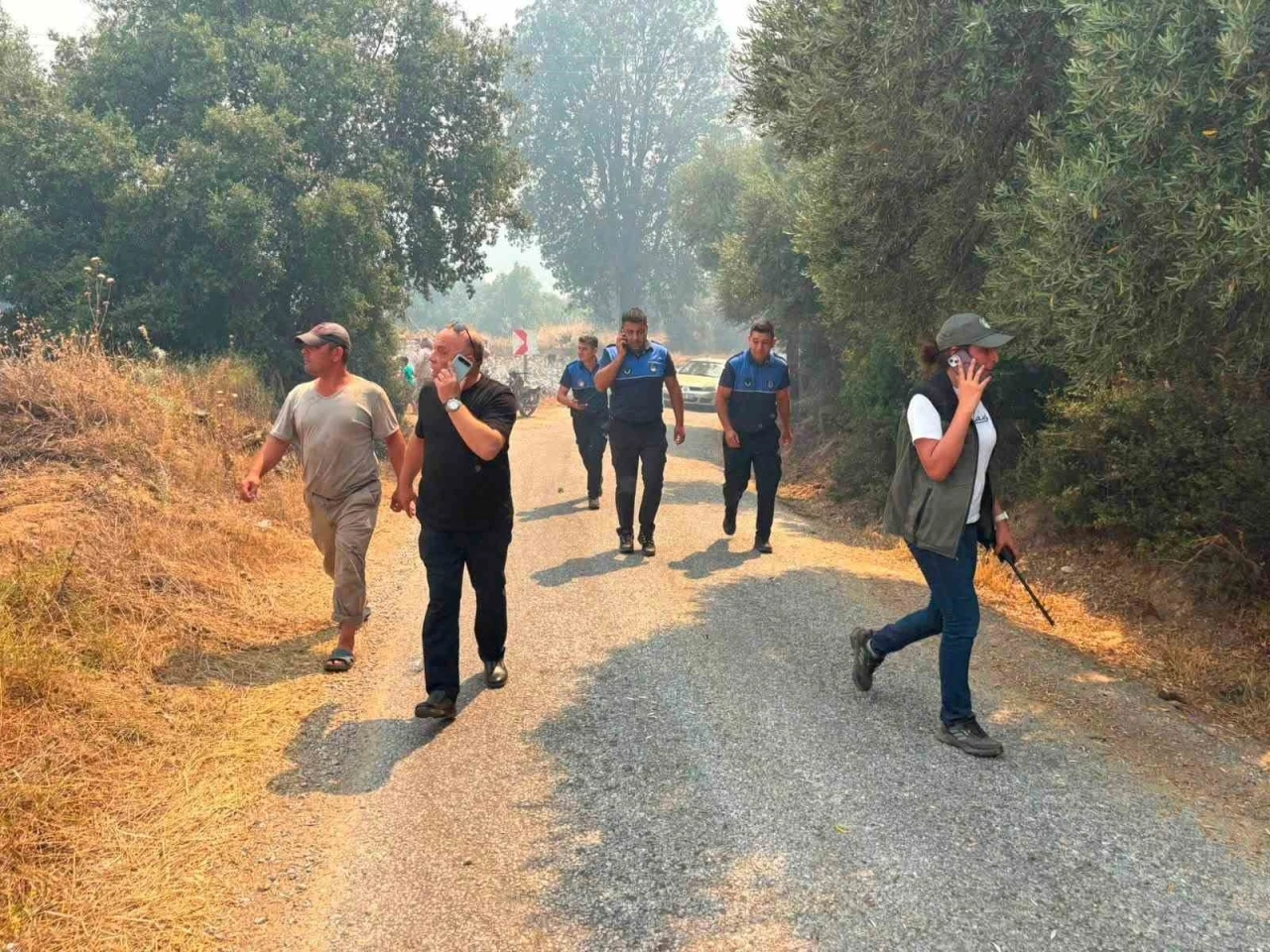 Bozdoğan Belediyesi&rsquo;nden yangın b&ouml;lgesine destek &ccedil;ağrısı
