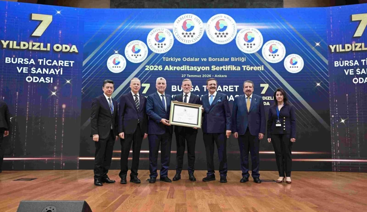 BTSO&rsquo;nun hizmet kalitesine 7 yıldızlı tescil
