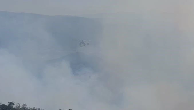 Buldan’daki orman yangına müdahale sürüyor
