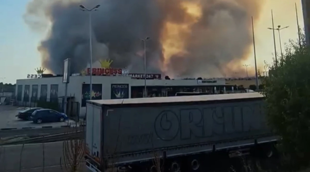 Bulgaristan’daki orman yangını Edirne sınırına dayandı
