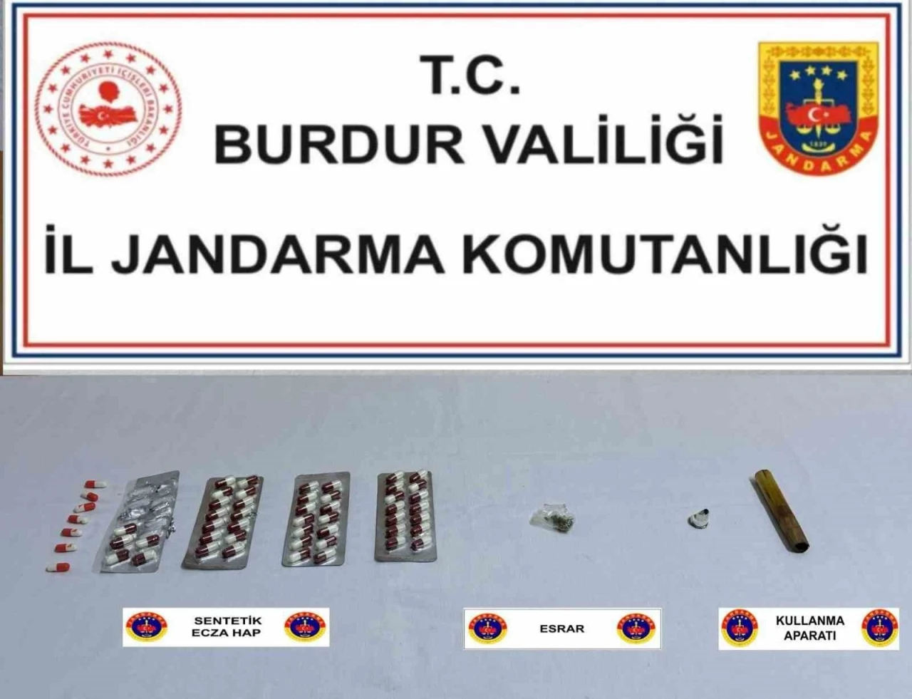 Burdur’da jandarmadan uyuşturucu operasyonunda 3 gözaltı
