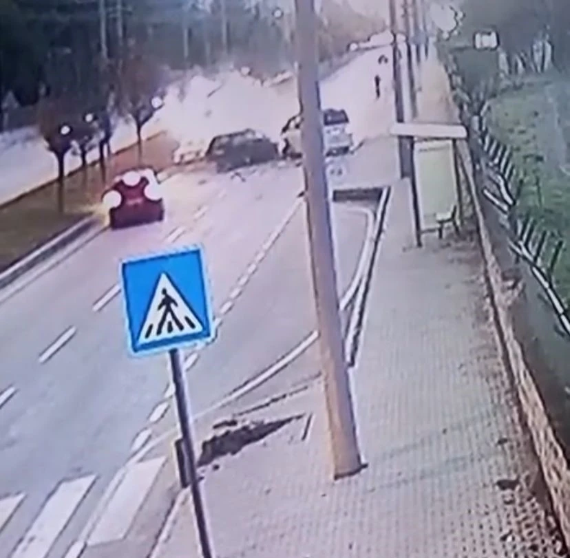 Burdur’daki feci kazanın güvenlik kamerası ortaya çıktı
