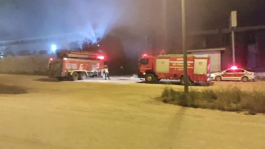 Bursa’da fabrika yangını
