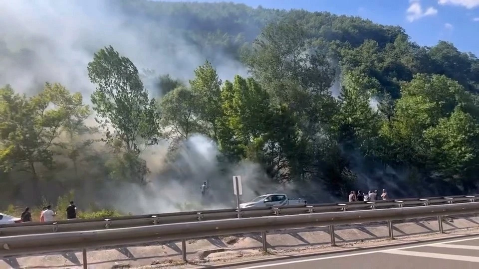 Bursa’da ormanlık alanda çıkan yangına müdahale sürüyor
