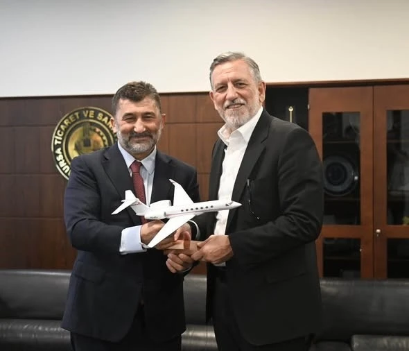 Bursa&rsquo;da sivil havacılıkta iş birliği g&ouml;r&uuml;şmesi
