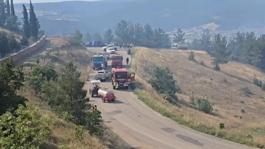 Bursa’daki o köy yangın sebebiyle tahliye ediliyor
