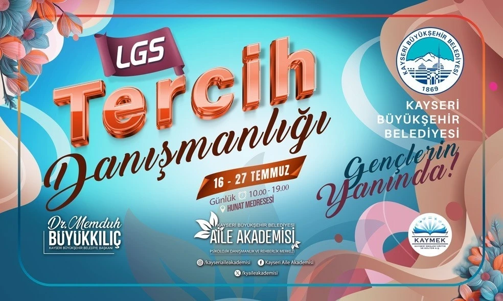 B&uuml;y&uuml;kşehir Aile Akademisi&rsquo;nden &uuml;cretsiz LGS tercih danışmanlığı hizmeti
