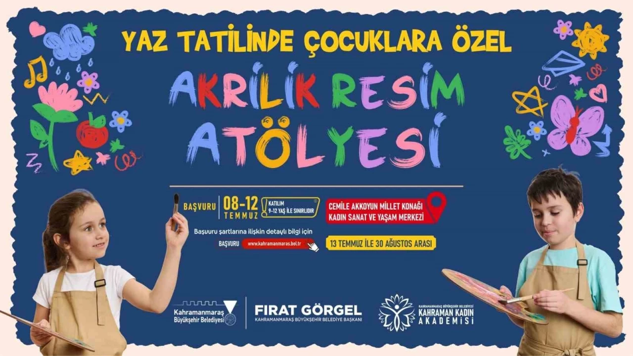 B&uuml;y&uuml;kşehir&rsquo;den &ccedil;ocuklara yaz tatilinde sanat desteği
